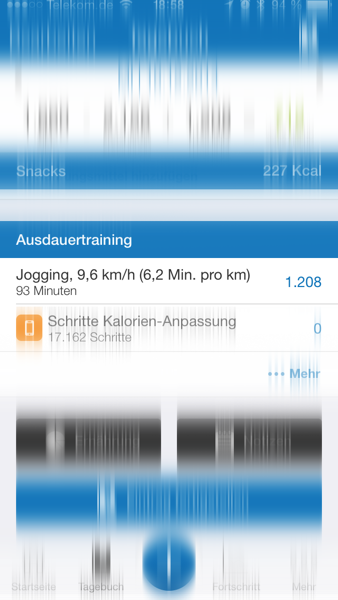 Vitalwerte aus Runtastic in MyFitnessPal